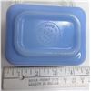 Image 2 : Sky blue small pyrex with original lid butter dish