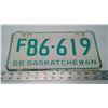 Image 1 : 1966 Saskatchewan farm license plate