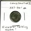 Image 2 : 337-361 AD Constantius II, Emperor holding globe?