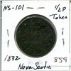 Image 1 : 1832 Nova Scotia 1/2 Penny Token, NS-ID1