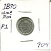 Image 1 : 1870 Wide Rim P1 Canada Silver 5¢