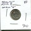Image 1 : 1872H Small 'H' Canada Silver 5¢