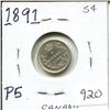 Image 1 : 1891 P5 Canada Silver 5¢
