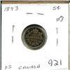 Image 1 : 1893 Canada Silver 5¢