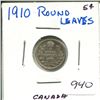 Image 1 : 1910 Round Leaves Canada Silver 5¢