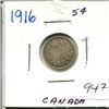 Image 1 : 1916 Canada Silver 5¢