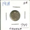 Image 1 : 1918 Canada Silver 5¢