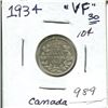Image 1 : 1934 Canada Silver 10¢