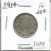 Image 1 : 1914 Canada Silver 25¢