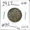 Image 1 : 1917 Canada Silver 25¢