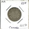 Image 1 : 1919 Canada Silver 25¢