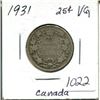 Image 1 : 1931 Canada Silver 25¢