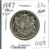 Image 1 : 1947 Tall '7' Canada Silver 50¢