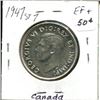 Image 2 : 1947 Tall '7' Canada Silver 50¢