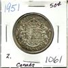Image 1 : 1951 Canada Silver 50¢ (2.)