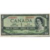 Image 1 : 1954 Canada Devil's Face $1 bill, Coyne/Towers, A/A 5410465