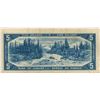 Image 2 : 1954 Canada 'Cut Off Centre' $5 bill, Beattie/Rasminsky, O/S 8050094