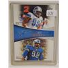Image 1 : Faces of the Franchise Sports Card. Detroit Lions NFL football players Ndamukong Suh and Nick Farley