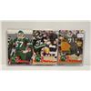 Image 1 : Lot of 3 Saskatchewan Roughriders Sports Cards. Bob Poley, Dave Ridgeway & Bobby Jurasin. 1991 Royal