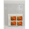 Image 1 : Corner Block of 4 Canada Winnipeg Stamps. Mint.