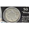 Image 2 : Canada’s Historic 20th Century Coins: Silver 50 Cents Wreath Reverse. Contains 1918 Silver 50 Cents 