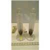 Image 1 : set of 2 vintage lamps crystal