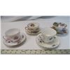 Image 1 : 4 sets of China tea cups & saucers