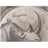 Image 4 : BERNARD BUFFET Silver Plate Rhino 1977