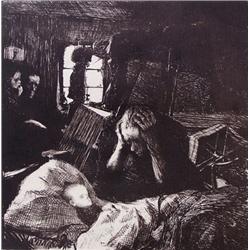 KATHE KOLLWITZ Hand Signed Lithograph 1897