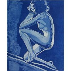 JACOB GILDOR Sig. Etching Israeli Art