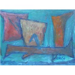 MARCEL JANCO Signed Oil Painting Dada