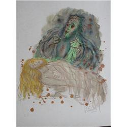 REUVEN RUBIN Litho Judaica Bible Jewish