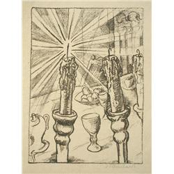 JAKOB STEINHARDT Signed Litho Judaica