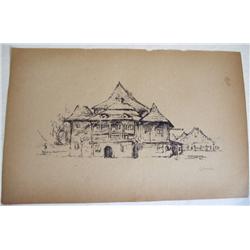 HERMANN STRUCK Etching German Judaica Jewish