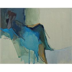 ITZCHAK TARKAY Signed Oil Painting Israeli 