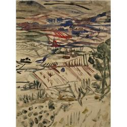 BLOMBERG Signed Watercolor Swedish