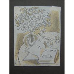 CYRIL BOUDA -Sig. Lithograph Czech