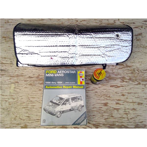 Areostar repair book, sunshield, Bars stop leak