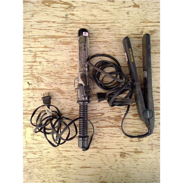 Hair Straightener & large curling iron
