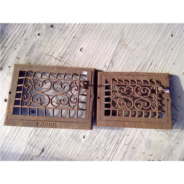 Antique wall grates