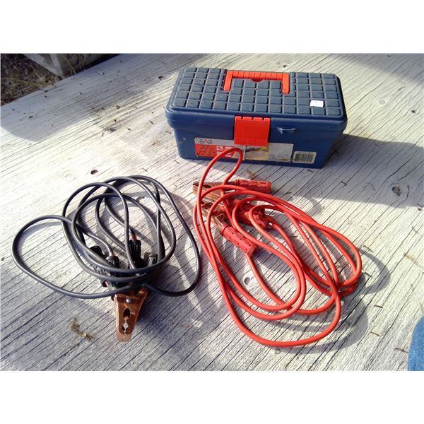 booster cables & case