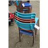 Image 8 : 8- plastic back & seat chairs