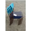 Image 1 : 5 - plastic back & seat chairs