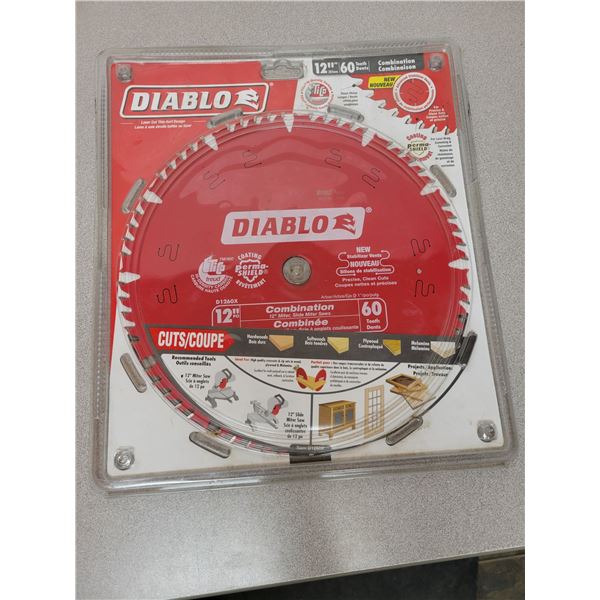 12" 60 tooth Diablo saw blade for mitre saw - brand new in package