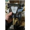 Image 1 : Box of outside house light fixtures, other items.