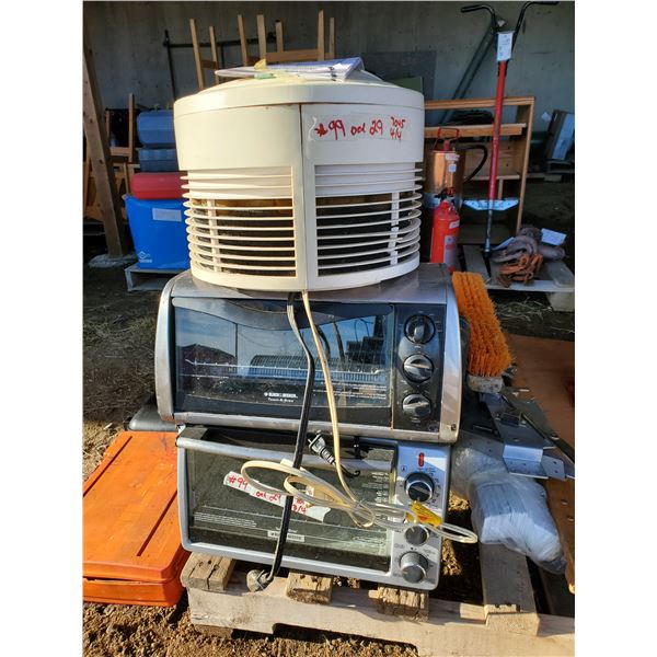 2 - toaster ovens, 1- air purifier