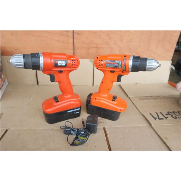 2- black & decker drills with charger