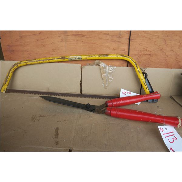 yellow buck saw & prune shears