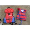Image 6 : fishing lot, 2- life jackets, fishing poles