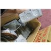 Image 6 : box of electrical boxes, box of older door knobs